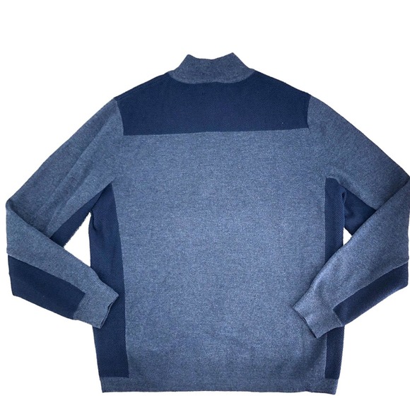 Vineyard Vines Mens Size Medium Wool Blend Shep Shirt Sweater Zip-Up Mock Neck - Picture 4 of 11